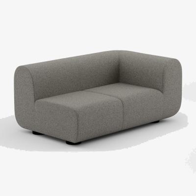 Tom Dixon Tom Dixon - PLUMP Sofa Wide Left Facing Arm Module - Grey (Kvadrat Melange Nap 0111)