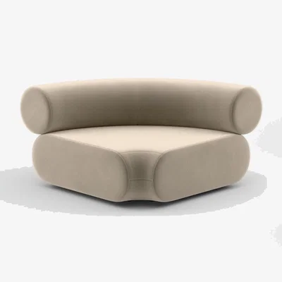 Tom Dixon Tom Dixon - FAT Sofa Corner Inside Sweeping Module - Pearl (Royal 106)