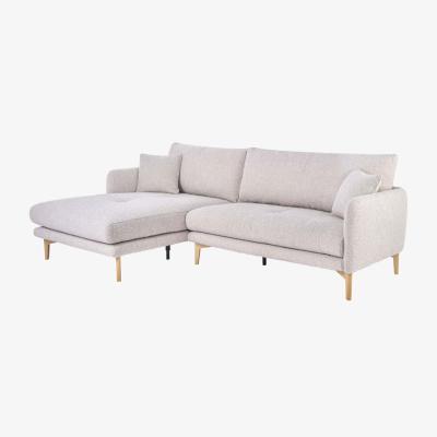 Woods Furniture Aosta Small Chaise - Left Hand Facing - Aosta Small Chaise Left Hand Facing in Leather