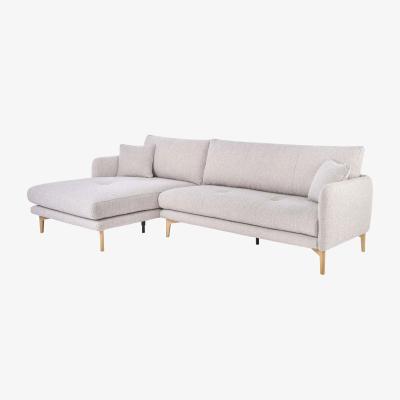 Woods Furniture Aosta Medium Chaise - Left Hand Facing - Aosta Medium Chaise Left Hand Facing in Leather