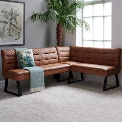 Woods Furniture Industrial Corner Bench - Tan