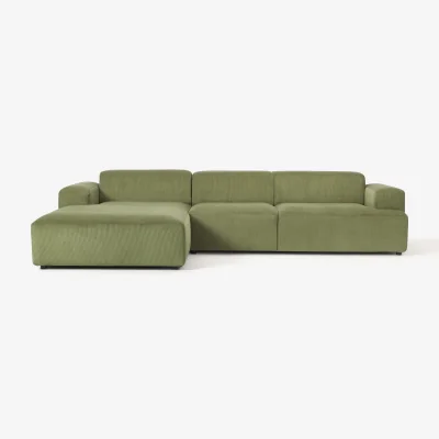 Westwing Corduroy Corner Sofa Melva (4-seater)