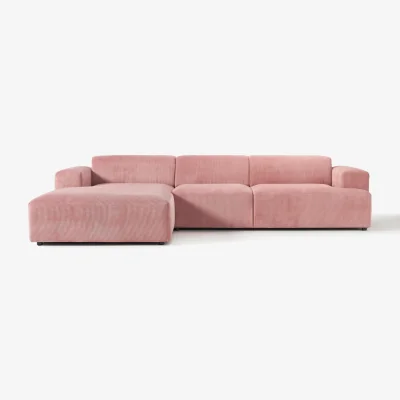 Westwing Corduroy Corner Sofa Melva (4-seater)