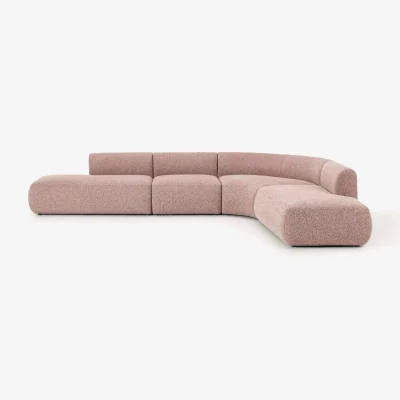 Westwing Modular Bouclé Corner Sofa Sofia (4-seater)