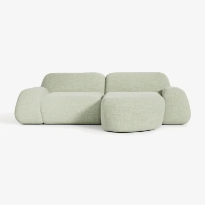Westwing Modular Bouclé Corner Sofa Wolke (3-seater)
