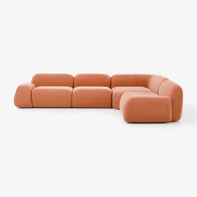 Westwing Modular Corner Sofa Wolke (4-seater)