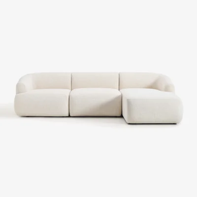 Westwing Modular Bouclé Corner Sofa Sofia (3-seater)