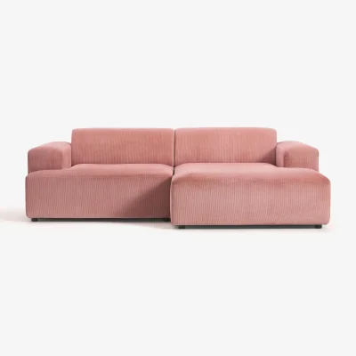 Westwing Corduroy Corner Sofa Melva (3-seater)