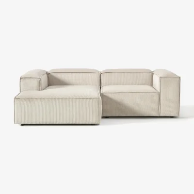 Westwing Corduroy Modular Corner Sofa Lennon (2-seater)
