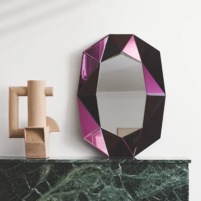 Amara Reflections Copenhagen - Diamond Mirror - Purple - Small