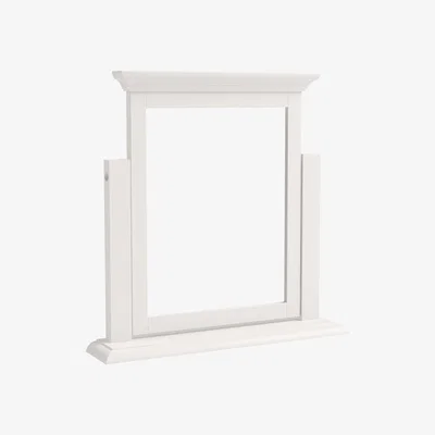 Barker and Stonehouse Sarzay Trinket Mirror, White Pine Wood | Barker & Stonehouse