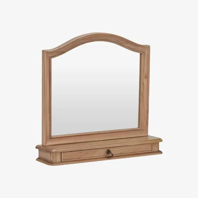 Barker and Stonehouse Lille Wooden Gallery Mirror, Natural Mindi