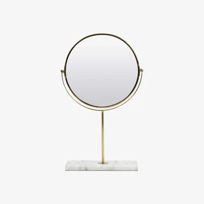 Barker and Stonehouse Gold Mirror on Marble Stand | Barker & Stonehouse