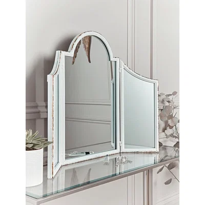 Cox and Cox Distressed Dressing Table Mirror