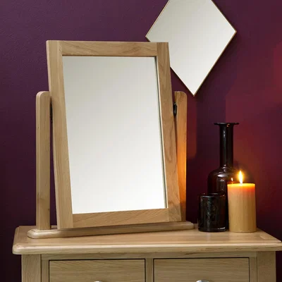 Chiltern Oak Furniture Gloucester Oak Dressing Table Mirror