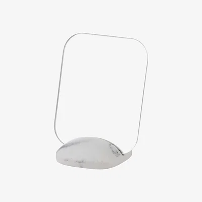 Dunelm Marble Effect Mirror White