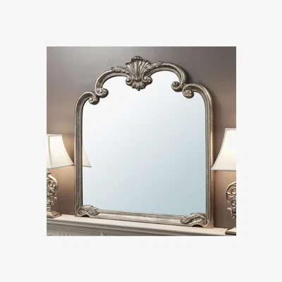 Furniture123 Overmantal Mirror Silver