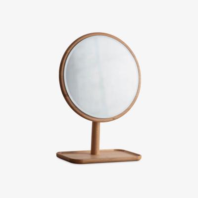 John Lewis Kingham Oak Wood Dressing Table Mirror & Tray, 46cm, Natural