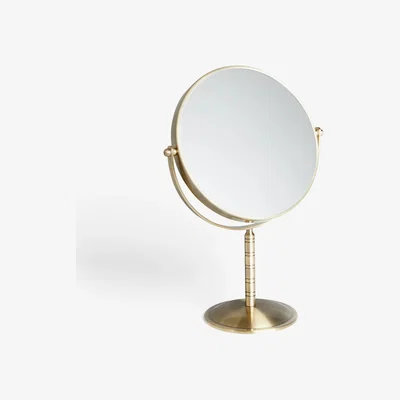 John Lewis John Lewis & Partners Classic Pedestal Mirror, Antique Bronze