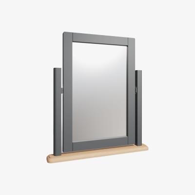 Knees Galileo Medium Square Dressing Table Mirror - Grey