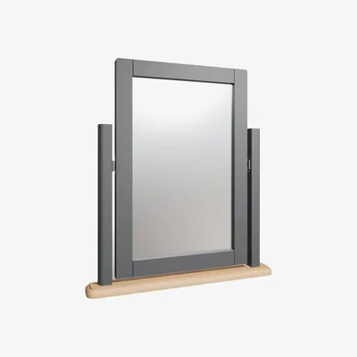 Knees Galileo Medium Square Dressing Table Mirror - Grey