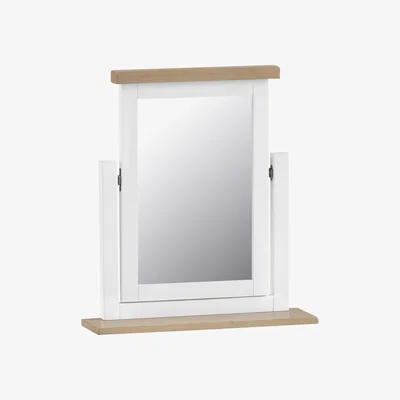 Knees Terranostra Medium Square Dressing Table Mirror - White