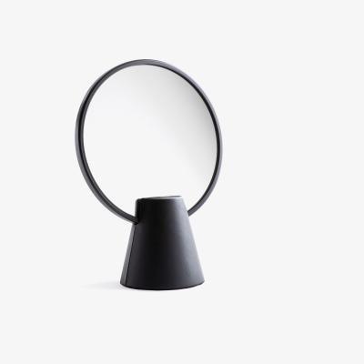 La Redoute Faustine Leather Standing Mirror, H40cm