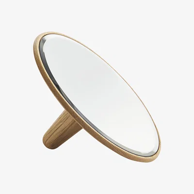 Made in Design Barb Small Mirror - Ø 21 cm - Wood by Woud Natural wood
