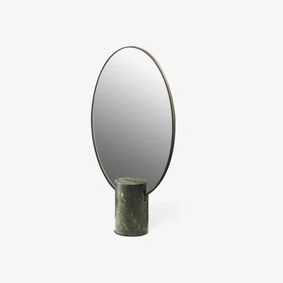 Nordic Nest POLSPOTTEN Oval Marble table mirror Green