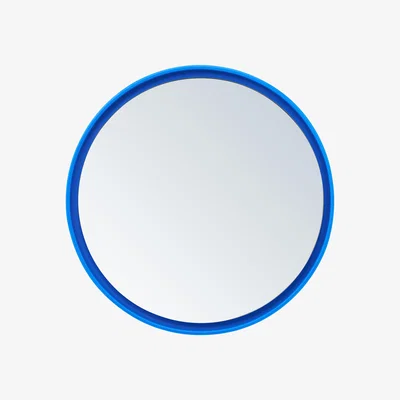 Nordic Nest Design Letters Mirror Mirror table mirror Ø21 cm Cobalt blue