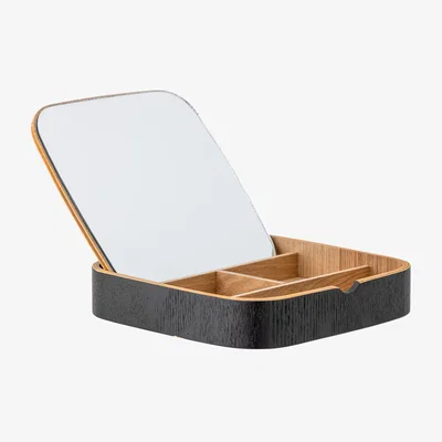 Nordic Nest Bloomingville Mimmi table mirror 19x19 cm Black-oak