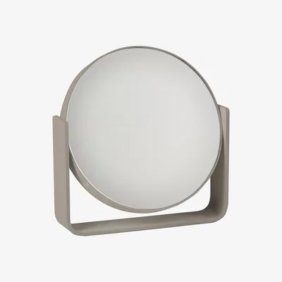 Nordic Nest Zone Denmark Ume table mirror with 5x forlargeing 19x19.5 cm Taupe