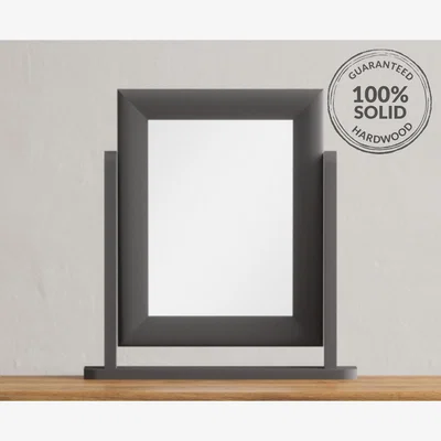 Oak&More Charcoal Grey Painted Dressing Table Mirror