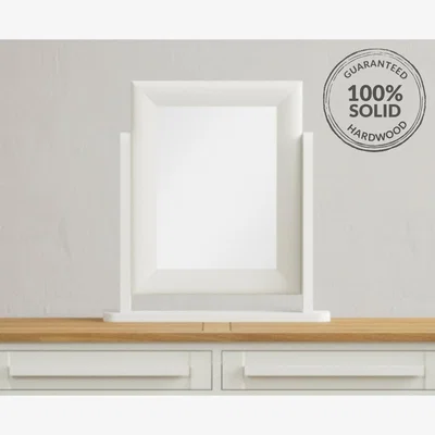 Oak&More Chalk White Painted Dressing Table Mirror