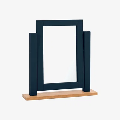 Oak&More Somerset Oak and Blue Adjustable Dressing Table Mirror