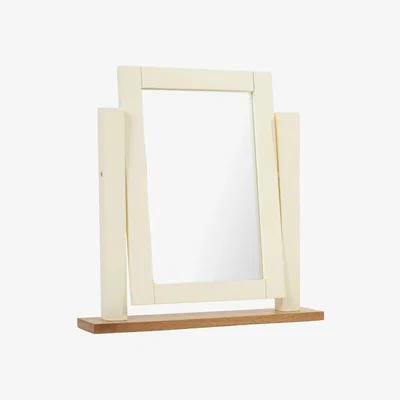 Oak&More Seville Oak and Cream Adjustable Dressing Table Mirror