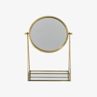 Olivia's Gallery Interiors Croft Desk Mirror Antique Brass