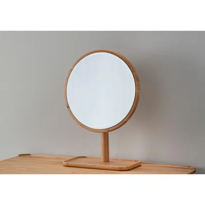 Perch and Parrow Noranda Oak Dressing Table Mirror