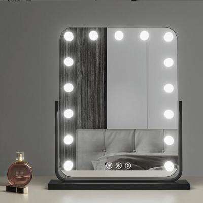 The Range Hollywood Luxury 360-Degree Rotatable Vanity Mirror 3 Light Modes - White