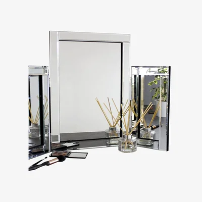The Range Tri Fold Vanity Mirror  - Clear