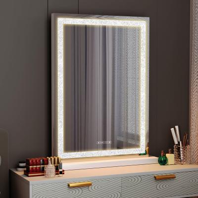 The Range FENCHILIN Bluetooth Hollywood Vanity Mirror with Lights Crystal Light Up 60CM - Metal White
