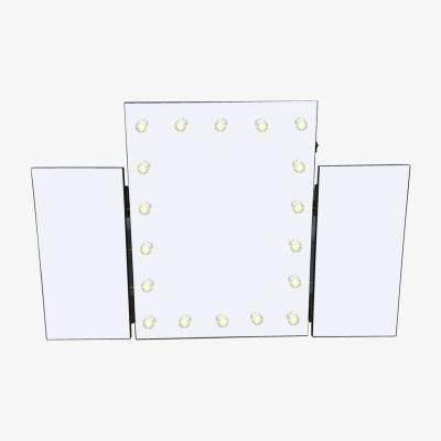 The Range Hollywood Style Foldable LED Lamp Makeup Cosmetic Mirror  - Silver