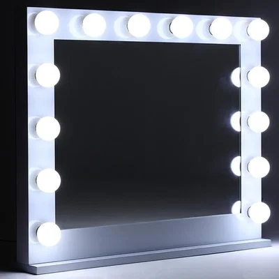 The Range Hollywood Standard Cold White Vanity Mirror with LED - White / 80cm