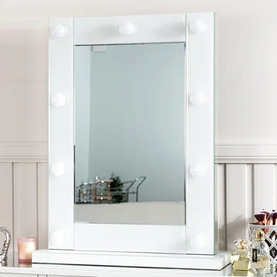 The Range Hollywood Vanity Make Up LED Dressing Table Mirror - White