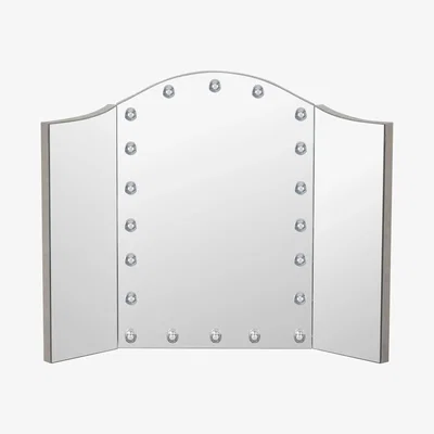 The Range All Glass Glam LED Dressing Table Mirror -