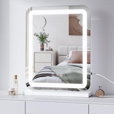 The Range Hollywood Vanity Mirror with 3 Color Modes Dimmable Strip Light - White