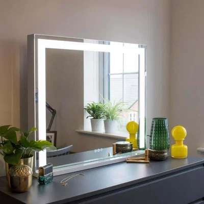 The Range Greta Hollywood Landscape LED Strip Mirror  - White