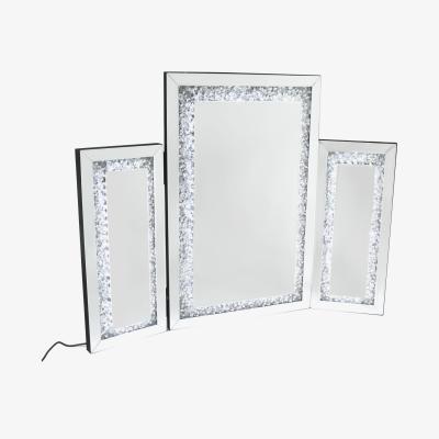 The Range LED Crystal Effect Dressing Table Mirror