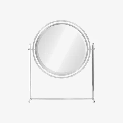 Tobias Oliver William Yeoward | Sandrine Round Tilt Dressing Mirror Nickel