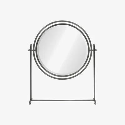 Tobias Oliver William Yeoward | Sandrine Round Tilt Dressing Mirror Antique Bronze